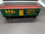 MTH Railking 30-78131 Croft Ale Modern Reefer Car - Croft Ale O SCALE Like New