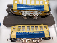 Lionel 6-13900, 6-13901 Lionel classics tinplate 200 trolley and 201 trolley trailer set of 2 O scale. NEW