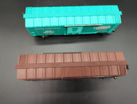 Lionel 6-21756 Conrail overstamped box car set Penn Central & Erie Lackawanna 6464-598 & 698 two car set O SCALE Like New