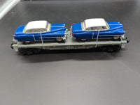 MTH Railking 30-7607L MTH Lines flatcar with convertible O SCALE Like New