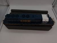 MTH Premier 20-20153-1E CSX  SD40-2 Diesel Engine W/Proto Sound 2.0 O SCALE Like New