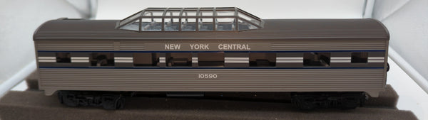 MTH rk-6022 New York Central NYC Streamlined Vista Dome Car  O Scale Like New