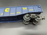 Lionel 6-6208 Chessie gondola with cannisters O SCALE Used Excellent