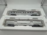MTH Railking 30-67041 Pennsylvania 4-Car 60' Streamlined ABS Passenger Set #6530, #4001, #1124. & Garden View O SCALE Used Excellent