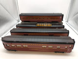 MTH Railking 30-68252 Pennsylvania O Gauge RailKing 4-Car 60 Streamlined Passenger Set ( O SCALE Like New