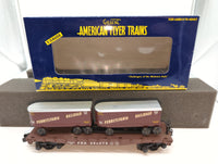 Lionel 6-48548 PENNSYLVANIA FLATCAR WITH PIGGYBACK TRAILERS S SCALE Like New