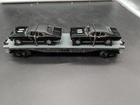 MTH Railking 30-7661 MTH Auto Transport Flat Car w/Ertlr 1970 Nova - MTH Auto Transport O SCALE Like New