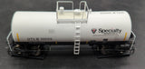 Walthers 920-100128 40' UTLX 16k Gal Funnel Flow Tank Car Specialty Minerals 300315 HO Scale Used Excellent