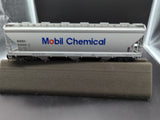 MTH Premier 20-97897 Mobil Chemical 3-Bay Centerflow Hopper #94529 O SCALE Like New