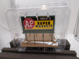 MTH Railking 30-90494 A&P Groceries Lighted Billboard #A&P Groceries. O SCALE Like New