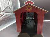 Lionel 1929090 LIGHTED CHRISTMAS HALF-COVERED BRIDGE O SCALE Like New