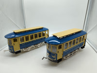 Lionel 6-13900, 6-13901 Lionel Classics 200 Trolley and 201 Trolley Trailer (Set of 2) O Scale Like New