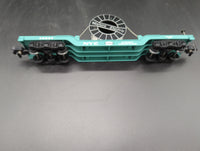 Lionel 6-48534 NEW YORK CENTRAL (NYC) DEPRESSED FLATCAR WITH CABLE REEL S SCALE Like New