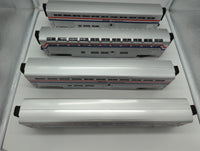 MTH Premier 20-6524 Amtrak Lounge-Cafe 4 Car SuperLiner set  o scale Like New
