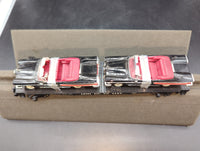 MTH Railking 30-76246 Lehigh Valley Flat Car w/(2) '58 Edsel Citations #11327. O SCALE Like New