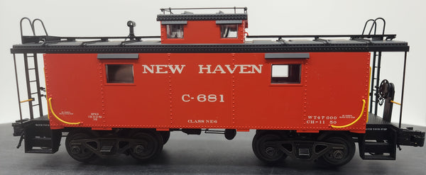 Atlas 6671-2 O SCALE New Haven #c-681  NE-6 Caboose 3 rail NEW Damaged Box