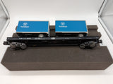 MTH Premier 20-98733 Bessemer & Lake Erie Flat Car w(2) 20' Trailer #4684 O SCALE Like New