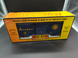 MTH Railking 30-74551 Alaska 40' High Cube Box Car - Alaska O SCALE Like New