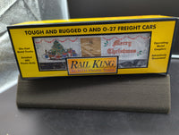 MTH RK-7410 Christmas Semi-Scale Box Car O Scale NEW