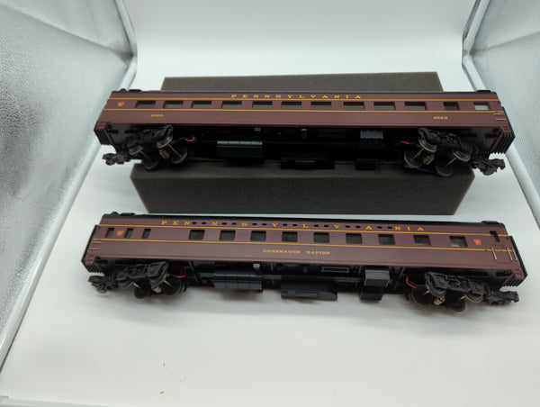 MTH PREMIER 20-6657 Pennsylvania RR, 2 CAR hotsell SLEEPER DINER PASSENGER SET NEW w BOX