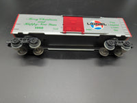 Lionel 1986 Christmas boxcar 6-9491 o gauge holiday train merry New Years O SCALE Like New