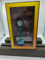 MTH Railking 30-1072 Teal Town Center Street Clock #8 3/4" Tall. O SCALE NEW