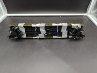 MTH Premier 20-92239c US Army Flat Car W/3 Military Transport Vehicles O SCALE Like New