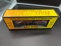 MTH Railking 30-7639 Auto Transportation Flat Car w/1968 GTO (pair) #Red. O SCALE Like New