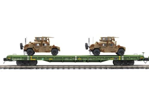 MTH Premier 20-92275D U.S. Army 60' Flat Car Road: 40192 . Road Number: 40192 O SCALE NEW