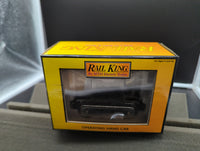 MTH Railking 30-2508 Black Operating Hand Car O SCALE Like New