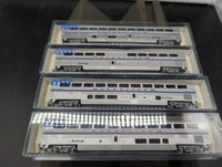 Kato 106-3504 Amtrak Superliner passenger car 4 car set phase IV set A N scale Like New