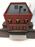 MTH Railking 30-90052 O'Mara's Irish Brewing Company 3-Story City Building w/Fire Escape & Blinking Sign. O SCALE Like New