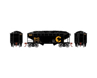 Athearn RND1294 Chessie/B&O 234567 34' 2-Bay Offset Open Hopper HO SCALE NEW