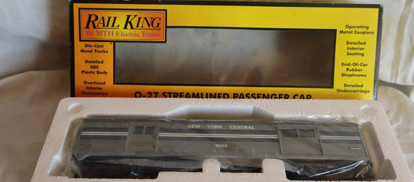 MTH RK-6021 New York Central NYC Streamlined Observation Car O Scale Like New