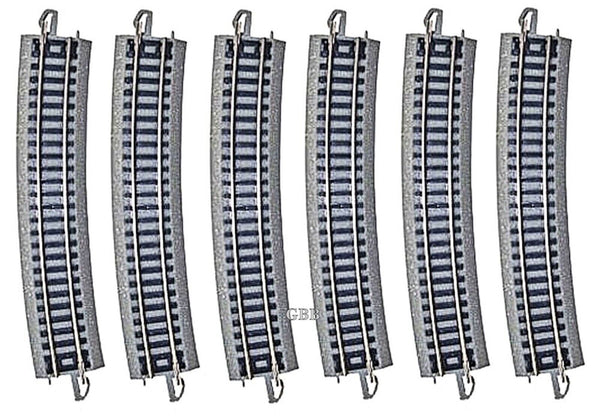 Bachmann 44804 EZ Track 19" Radius 6 pack N Scale NEW