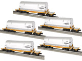 Lionel 2226430 UNION PACIFIC ROCKET BOOSTER FLATCAR 5-PACK W/ROCKET O SCALE NEW