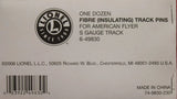 Lionel 6-49830 American Flyer One Dozen Fibre Insulator Track Pins S SCALE NEW