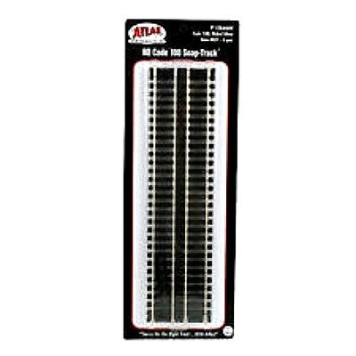 Atlas 821 9" Straight Track (6) nickel silver Code 100  HO SCALE NEW