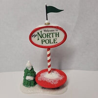 Department 56 799959 Welcome to the North Pole Sign