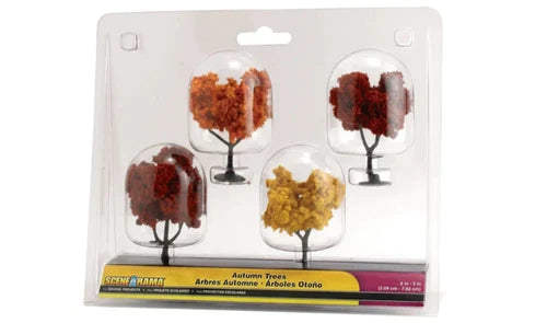 Scene-a-rama Woodland Scenics SP4153 autumn tree pack (4)  HO SCALE NEW