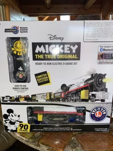 Lionel Lionchief 1823050 Mickey Mouse celebration train set Disney Bluetooth O SCALE NEW