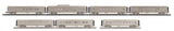 MTH 30-68212 Santa Fe 60' Streamlined Passenger 4 car set with 30-68213 Sleeper / Diner and 30-68214 Coach Car Limited O Scale NEW