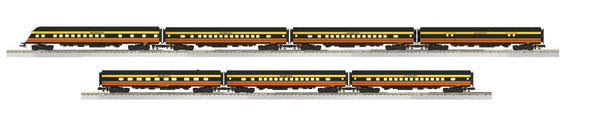 Lionel 2427490 Seaboard Aluminum 4 car set AND 2427500 Seaboard Aluminum Passenger 3 Car Set (Set of 7) O Scale NEW