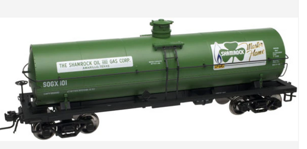 Atlas 8241-2  Shamrock 11,000 Gallon Tank Car (3-Rail) 105 O SCALE NEW