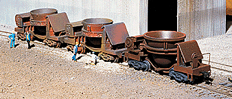 Walthers 932-3141 Steel Mill/Works Cars - Kit -- Slag Car 3-Pack HO SCALE NEW