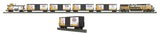 MTH 30-4171-1 NFL Pittsburgh Steelers Super Bowl Dash-8 R-T-R Deluxe Freight Train Set with Proto-Sound 2.0 AND , 30-74362 ADD ON High Cube Boxcar (Set of 2) O Scale NEW