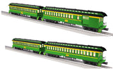 Lionel 2327080 Strasburg Railroad Coach cars 1970s 2-Pack A AND 2327090 Coach 2-Pack B O SCALE NEW