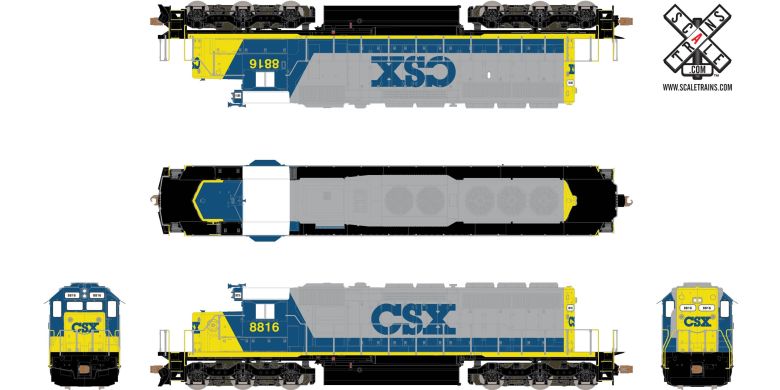 MARVEL - ace-csx MBMARS Productions - Still shiny CSX CM44AC #7214, rebuilt