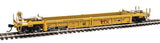 Walthers 910-8418 Thrall Rebuilt 40' Well Car - Ready to Run -- TTX DTTX #53317 (yellow, black, large red TTX Forward Thinking logo, yellow HO SCALE NEW