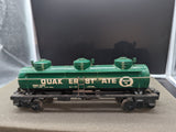 Lionel 6-6302 Quaker State green three dome tank car O SCALE Like New